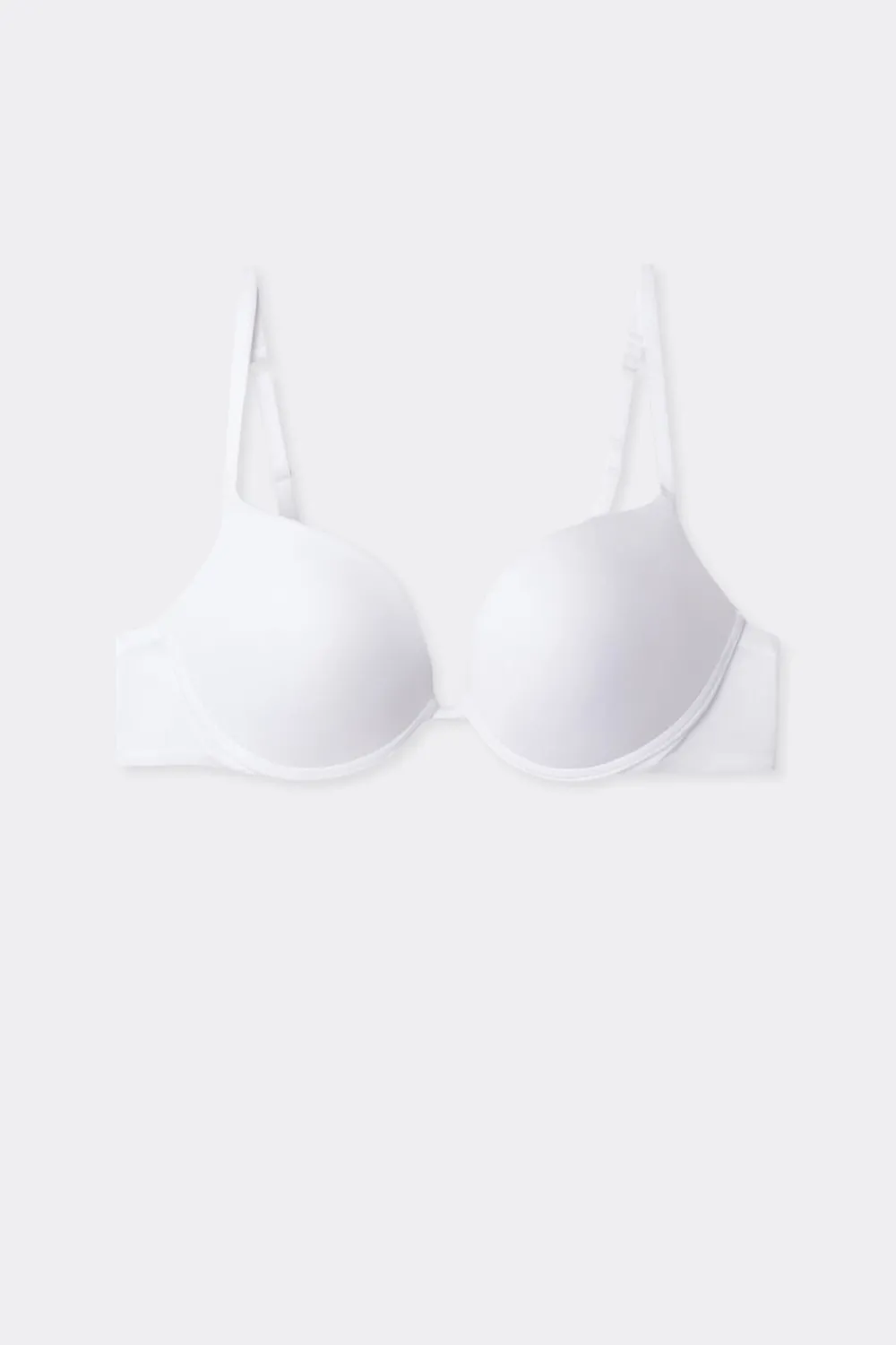 Push-up / Super Push-Up|Z Fiszbinami>Intimissimi Biustonosz super push-up Simona z mikrofibry Ultralight biały - 001 - biały