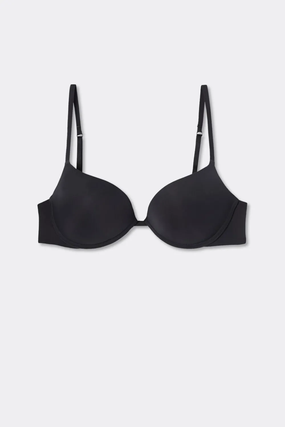 Push-up / Super Push-Up|Z Fiszbinami>Intimissimi Biustonosz super push-up Simona z mikrofibry Ultralight czarny - 019 - czarny