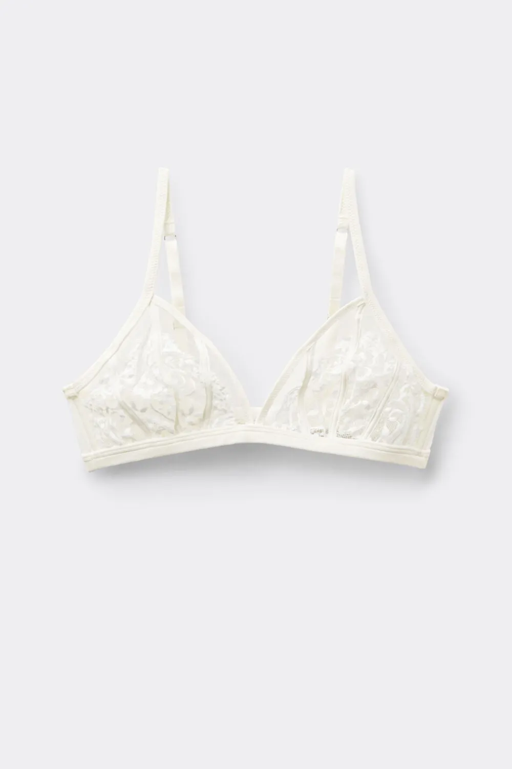 Trójkąty|Bez Fiszbin>Intimissimi Biustonosz Trójkątny Ethereal Embrace kremowy - 2127 - talkowy