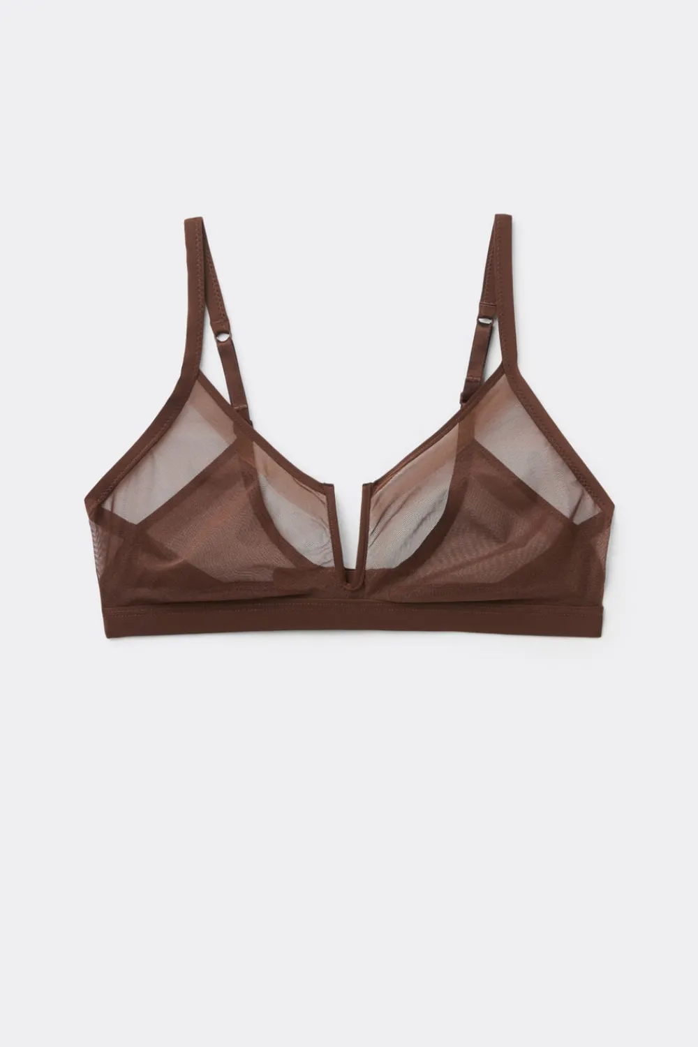 Trójkąty|Braletki>Intimissimi Biustonosz Trójkątny Invisible Touch brązowy - 876j - cocoa brown