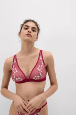 Trójkąty|Braletki>Intimissimi Biustonosz Trójkątny Marica Brighten Your Day różowy - 110k - cherry pink