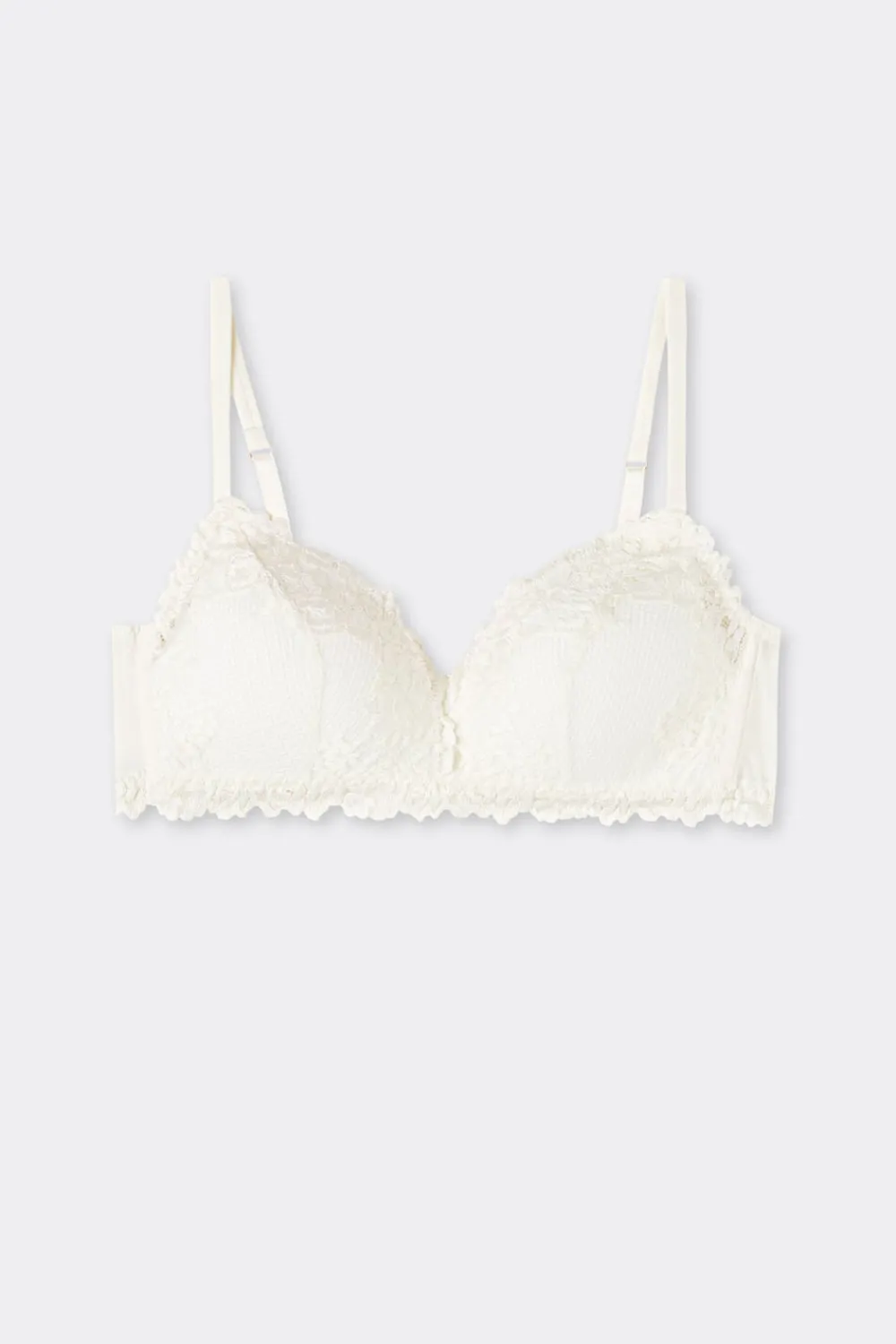 Trójkąty|Bez Fiszbin>Intimissimi Biustonosz Trójkątny Tiziana Pretty Flowers kremowy - 2127 - talkowy