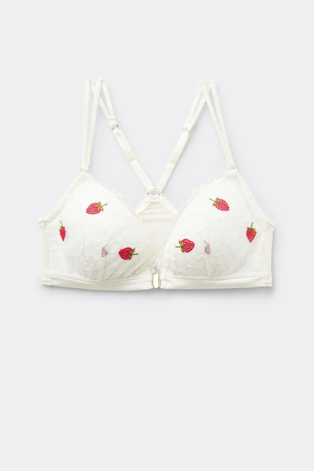 Trójkąty|Bez Fiszbin>Intimissimi Biustonosz Trójkątny Tiziana Sweet as a Berry kremowy - 2127 - talkowy