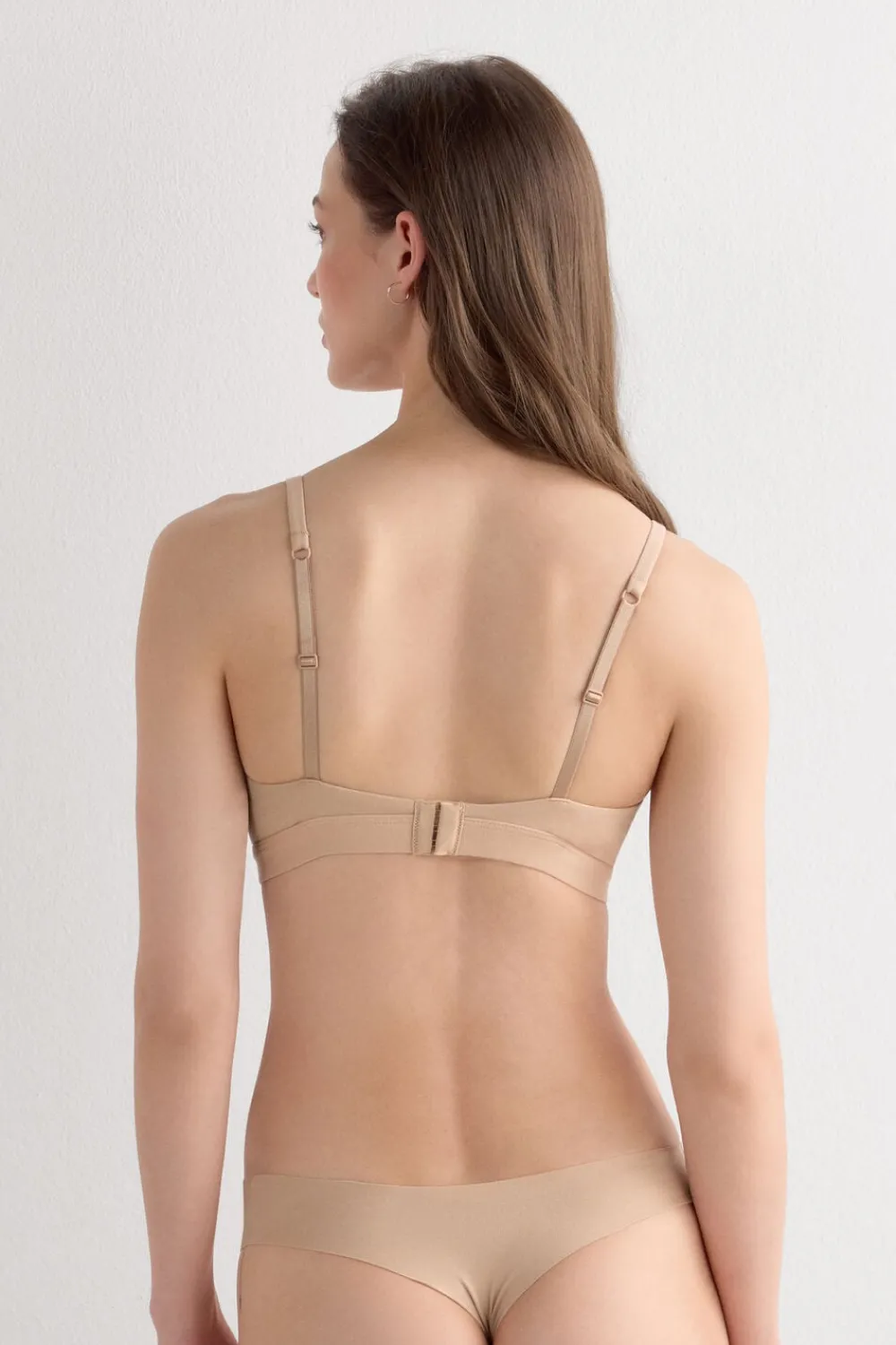 Trójkąty|Bez Fiszbin>Intimissimi Biustonosz trójkątny z bawełny Emma naturalny - 044 - honey
