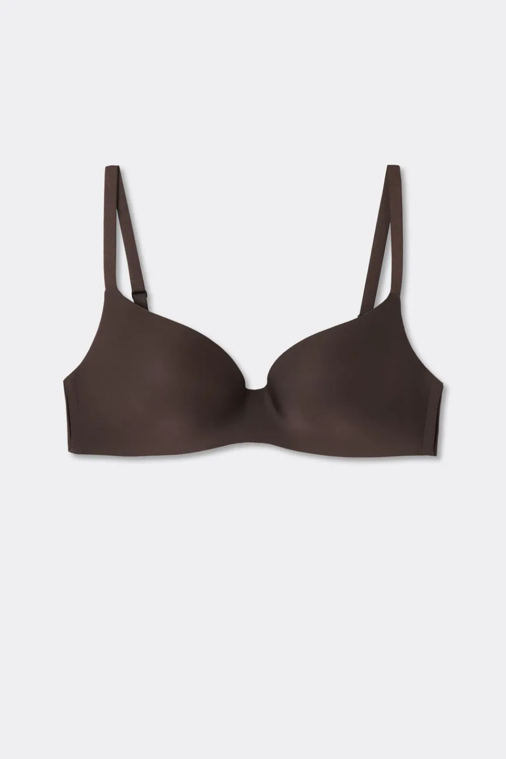 Trójkąty|Bez Fiszbin>Intimissimi Biustonosz trójkątny z mikrofibry Ultralight Adele brązowy - 705j - brąz mokka