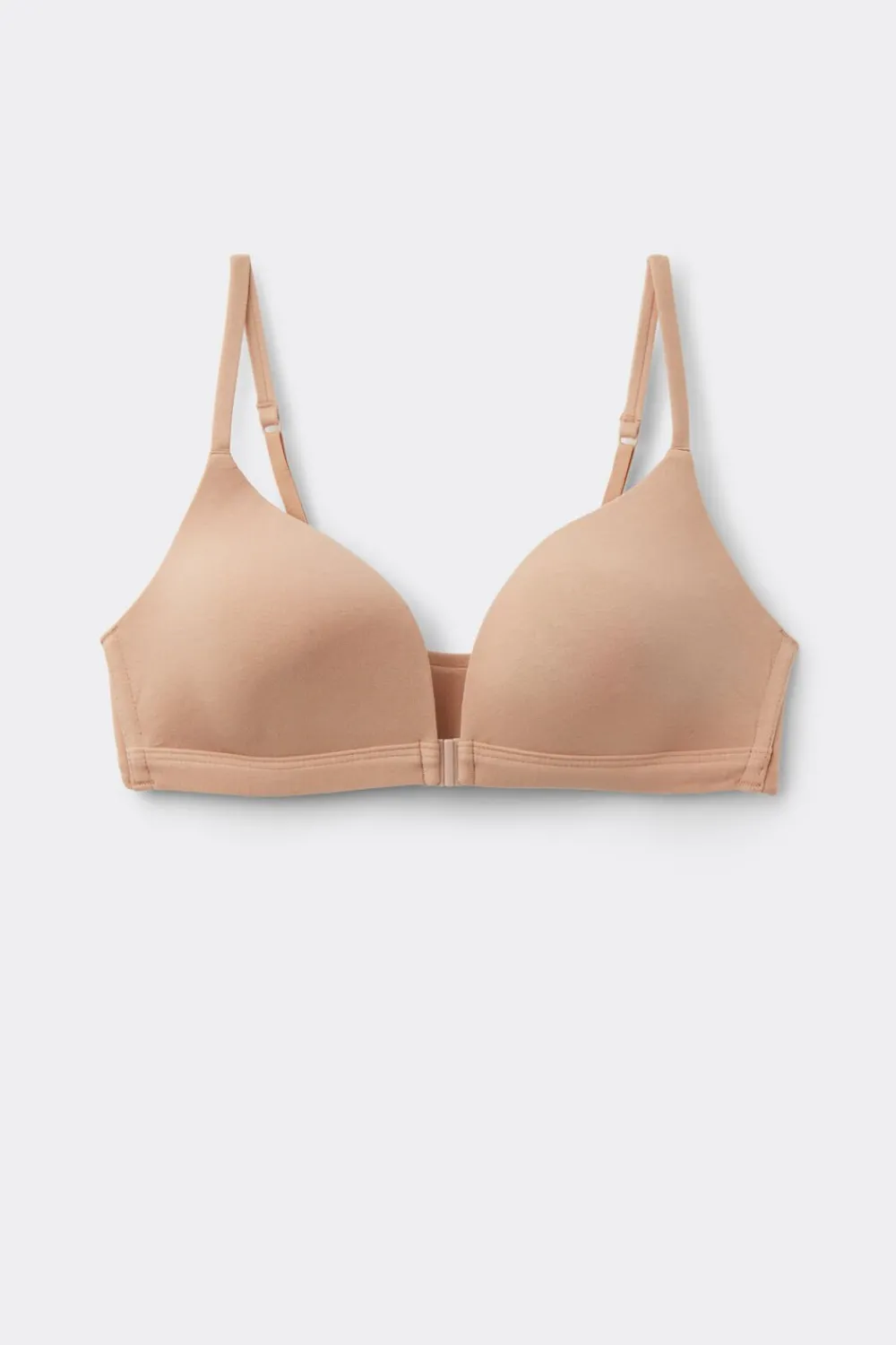 Trójkąty|Bez Fiszbin>Intimissimi Biustonosz Trójkąt Tiziana z Bawełny Ultralight Cotton naturalny - 044 - honey