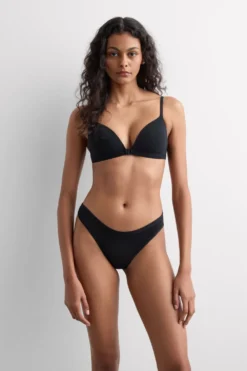 Trójkąty|Bez Fiszbin>Intimissimi Biustonosz Trójkąt Tiziana z Bawełny Ultralight Cotton czarny - 019 - czarny