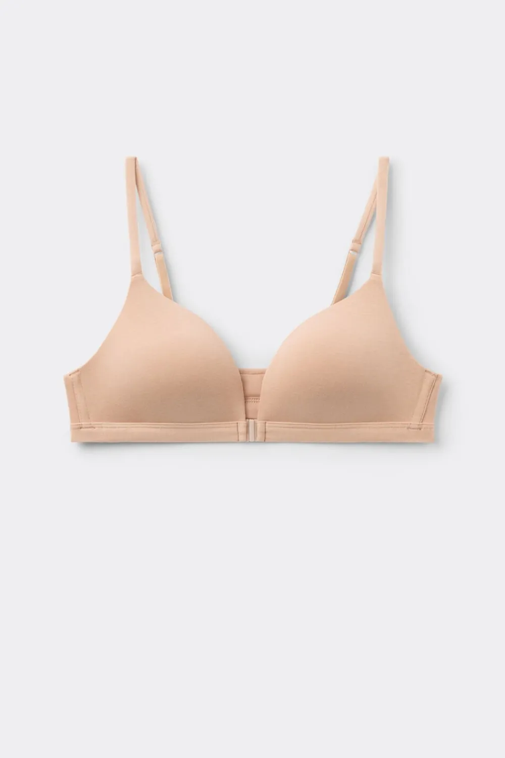 Trójkąty|Bez Fiszbin>Intimissimi Biustonosz Trójkąt Tiziana z Bawełny Ultralight Cotton naturalny - 044 - honey