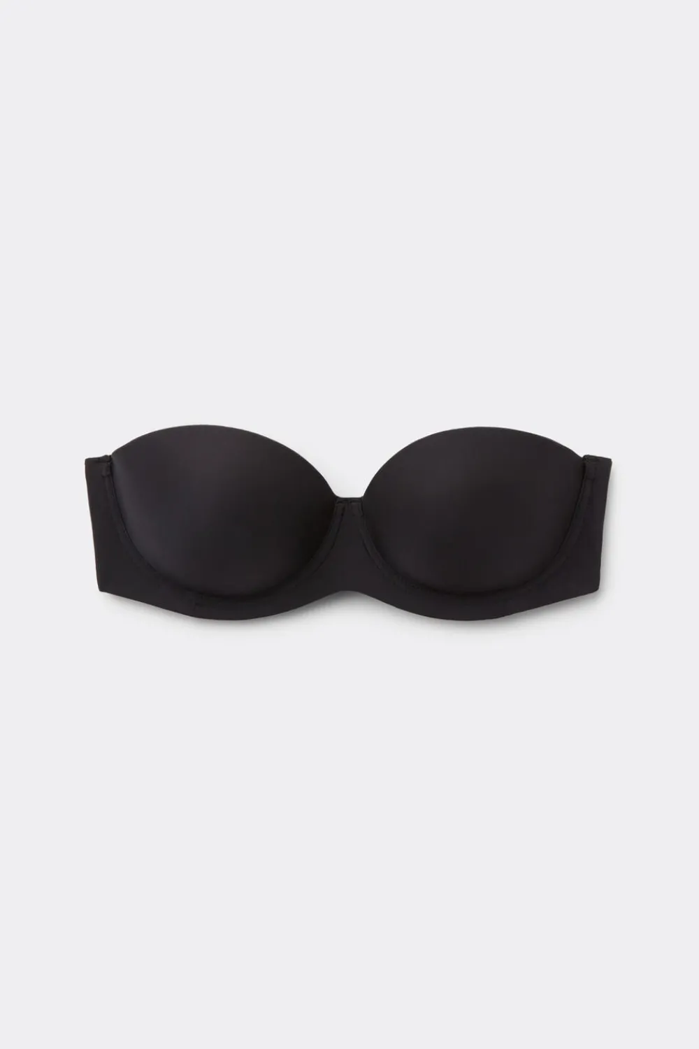 Bez Ramiączek|Z Fiszbinami>Intimissimi Biustonosz typu opaska Giada, z mikrofibry czarny - 019 - czarny