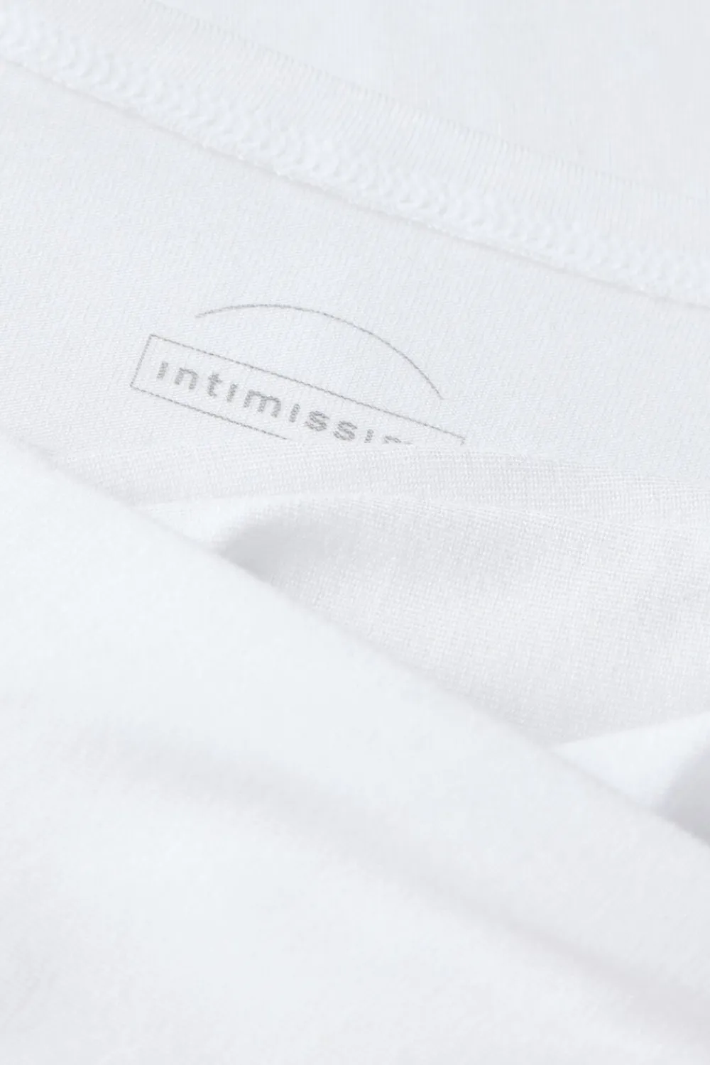 Bluzki Z Długim Rękawem|Modal>Intimissimi Bluzka z Długim Rękawem i Głębokim Okrągłym Dekoltem z Mikromodalu biały - 7478 - bianco latte