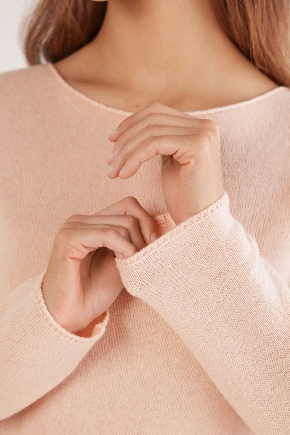 Bluzki Z Długim Rękawem|Odzież Domowa>Intimissimi Bluzka z Długim Rękawem 100% Kaszmir - 852j - blushing pink
