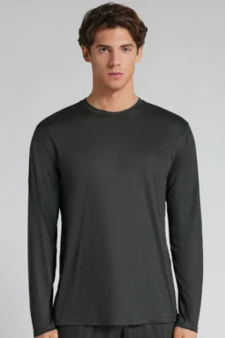 Bluzki Z Długim Rękawem|Premium Soft Technology>Intimissimi Bluzka z Długim Rękawem Premium Soft Technology szary - 4712 - dark grey