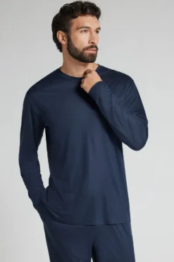 Bluzki Z Długim Rękawem|Premium Soft Technology>Intimissimi Bluzka z Długim Rękawem Premium Soft Technology niebieski - 490j - blu navy