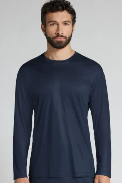 Bluzki Z Długim Rękawem|Premium Soft Technology>Intimissimi Bluzka z Długim Rękawem Premium Soft Technology niebieski - 490j - blu navy