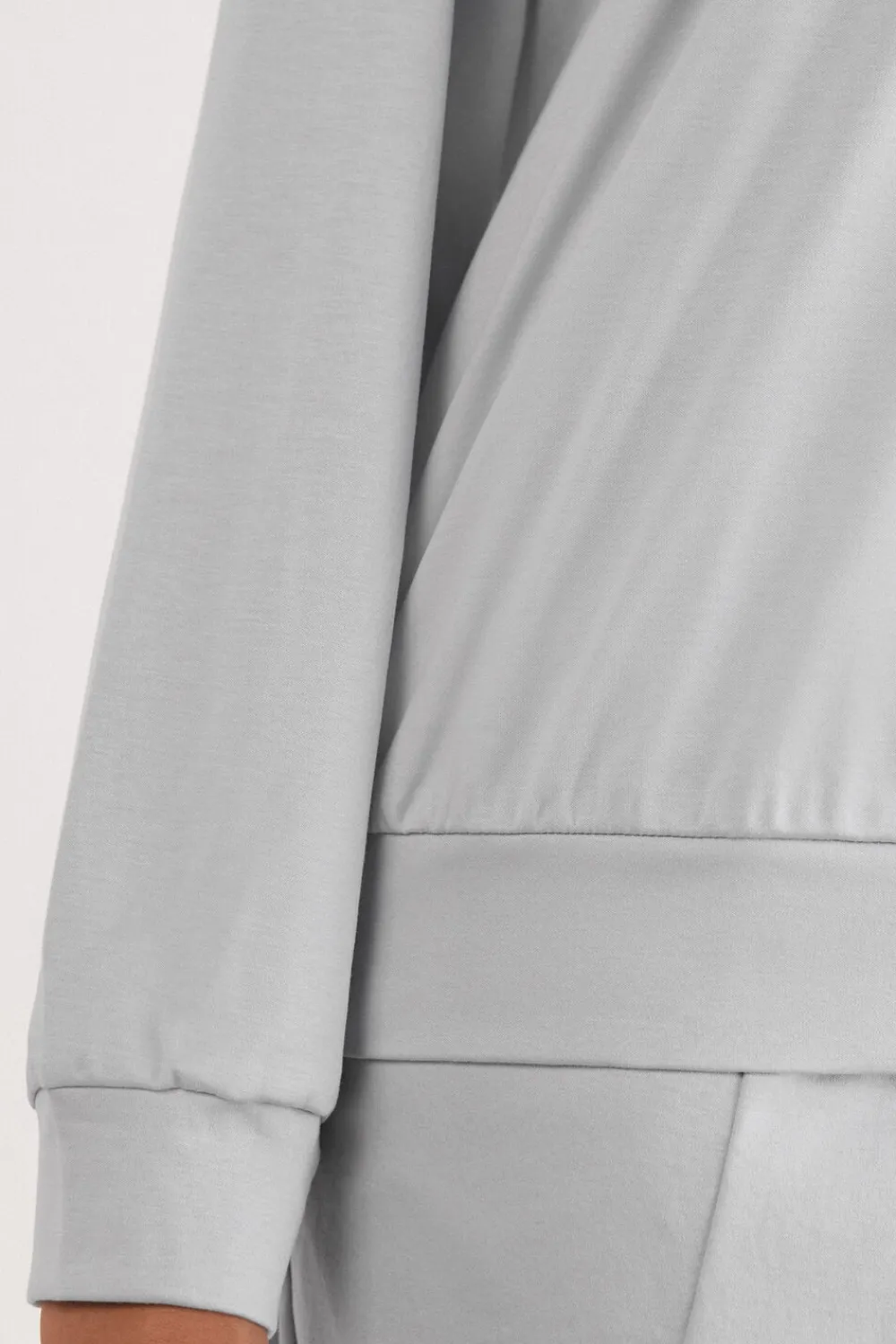 Piżamy Długie>Intimissimi Bluzka z Długim Rękawem z Bawełny Elevated Cotton szary - 946j - shell grey