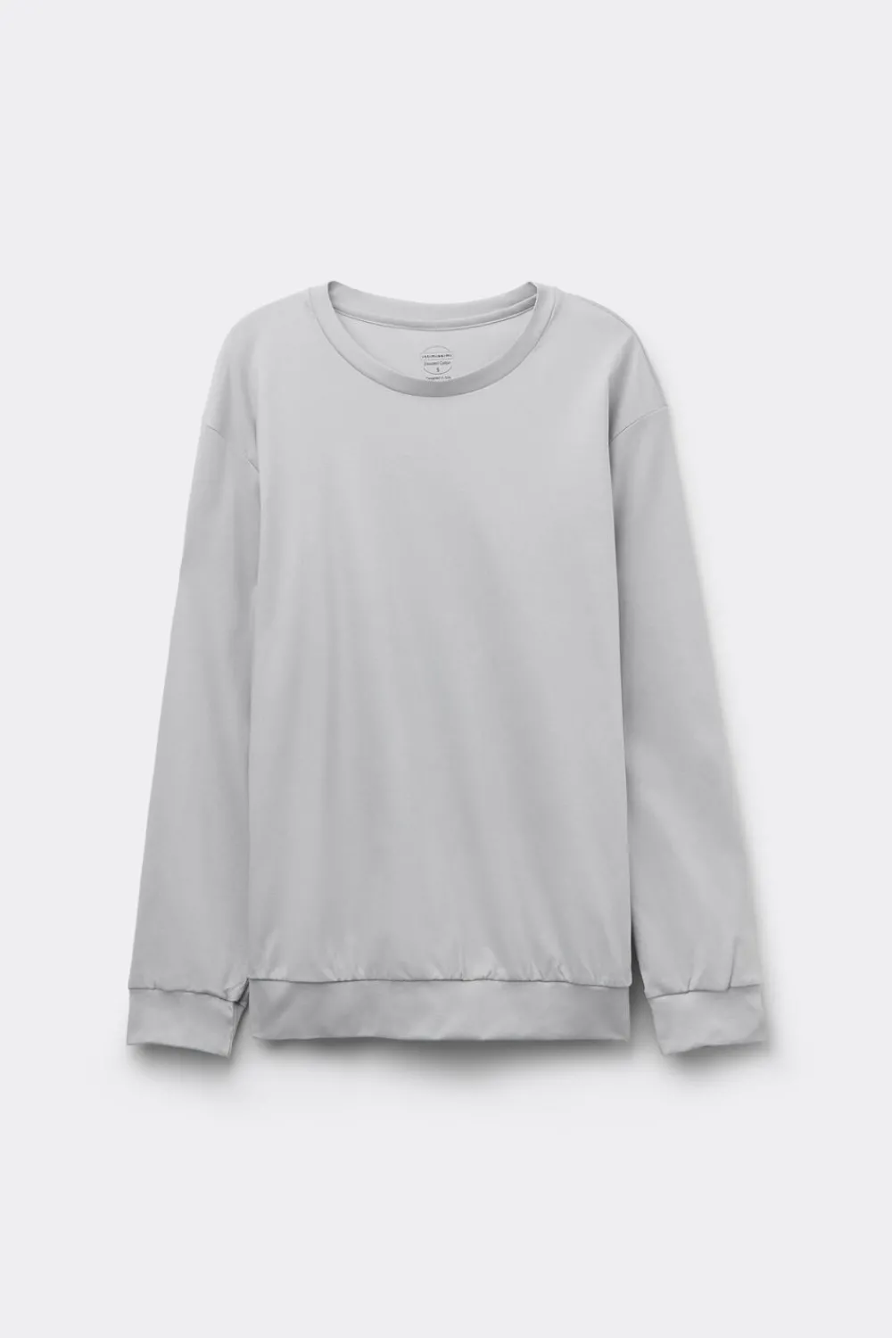 Piżamy Długie>Intimissimi Bluzka z Długim Rękawem z Bawełny Elevated Cotton szary - 946j - shell grey
