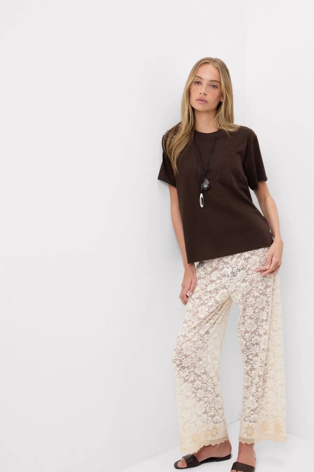 T-shirty|Bawełna>Intimissimi Bluzka z Krótkim Rękawem i Kieszonką z Bawełny Ultrafresh brązowy - 705j - brąz mokka