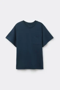 T-shirty|Bawełna>Intimissimi Bluzka z Krótkim Rękawem i Kieszonką z Bawełny Ultrafresh niebieski - 1467 - intensywny niebieski