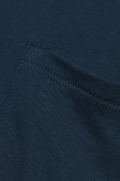 T-shirty|Bawełna>Intimissimi Bluzka z Krótkim Rękawem i Kieszonką z Bawełny Ultrafresh niebieski - 1467 - intensywny niebieski