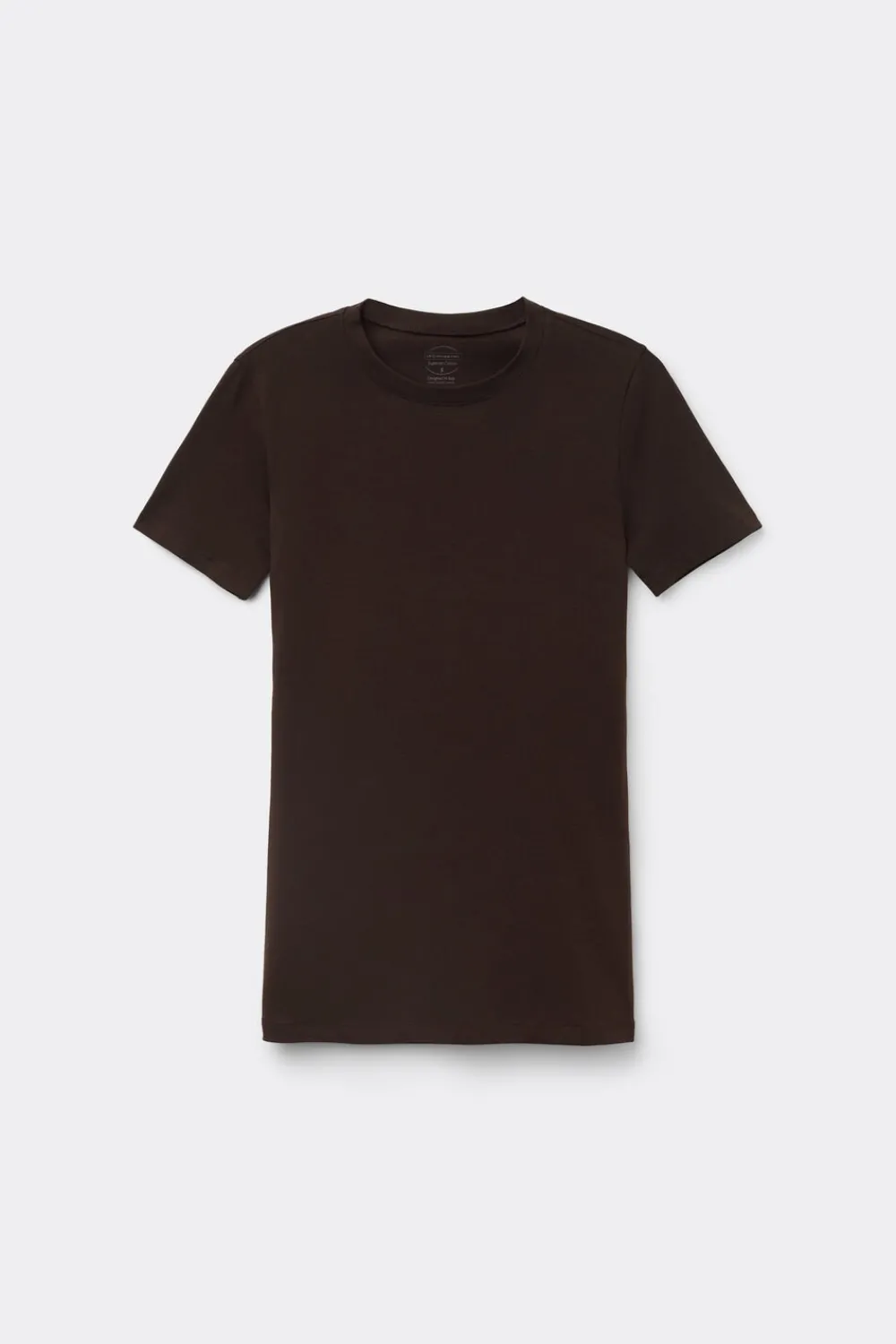 T-shirty|Bawełna>Intimissimi Bluzka z krótkim rękawem z bawełny Superior brązowy - 705j - brąz mokka