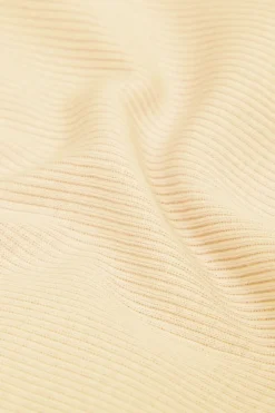 T-shirty|Bawełna>Intimissimi Bluzka z Krótkim Rękawem z Bawełny Superior w Prążki żółty - 112k - flan yellow