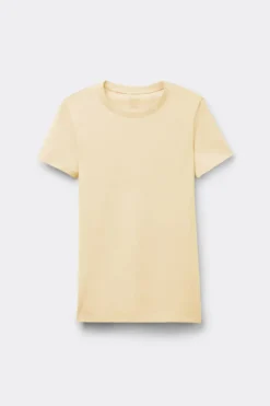 T-shirty|Bawełna>Intimissimi Bluzka z krótkim rękawem z bawełny Superior żółty - 112k - flan yellow