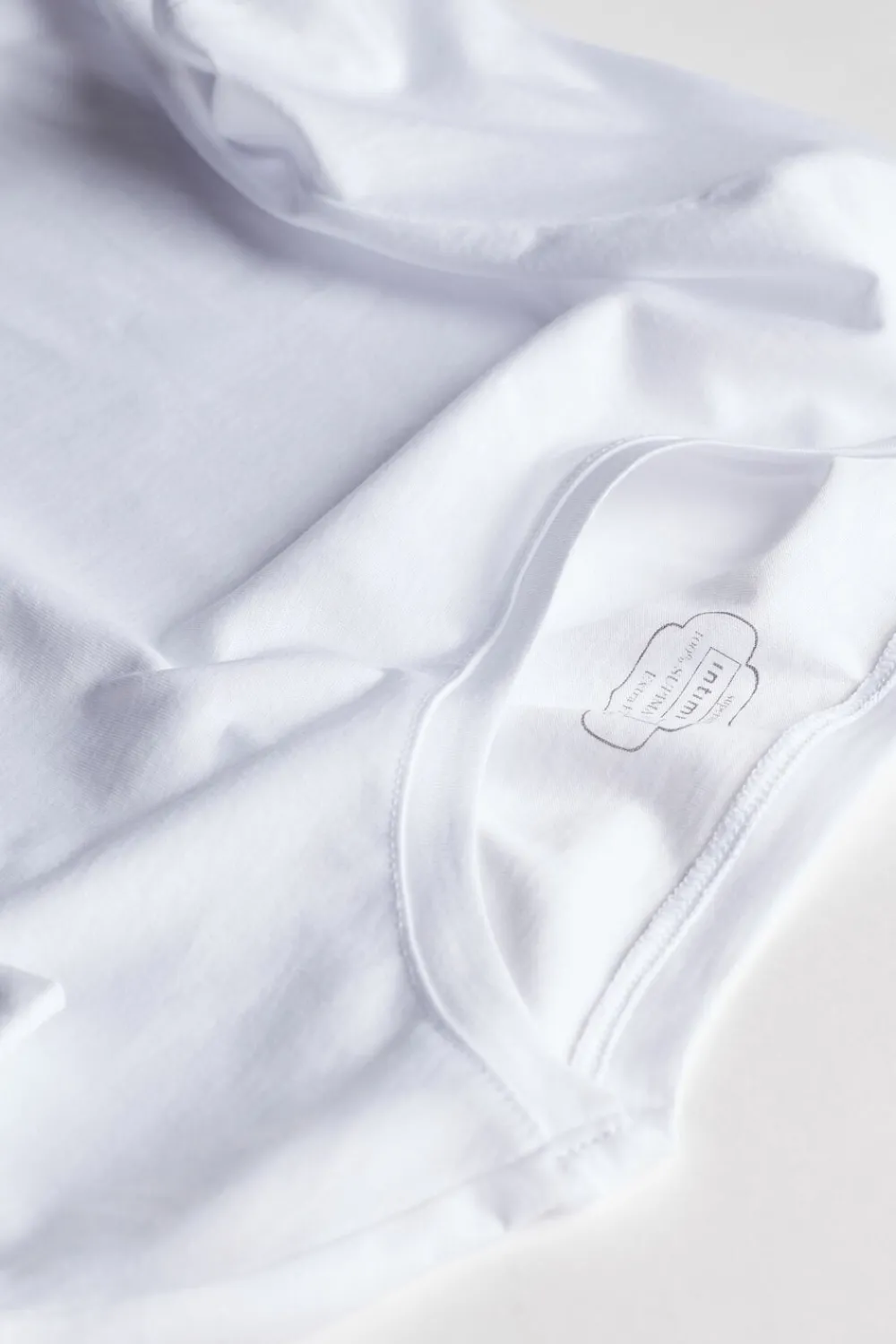 T-shirty>Intimissimi Bluzka z Krótkim Rękawem z Bawełny Ultrafresh - 001 - biały