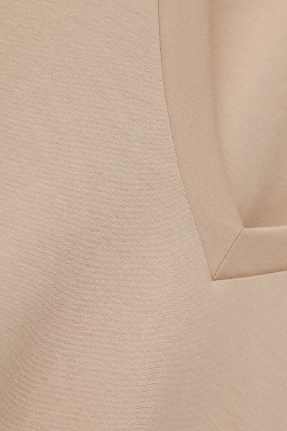 T-shirty|Bawełna>Intimissimi Bluzka z Krótkim Rękawem z Dekoltem w Serek z bawełny Elevated Cotton naturalny - 447j - mandorla beige