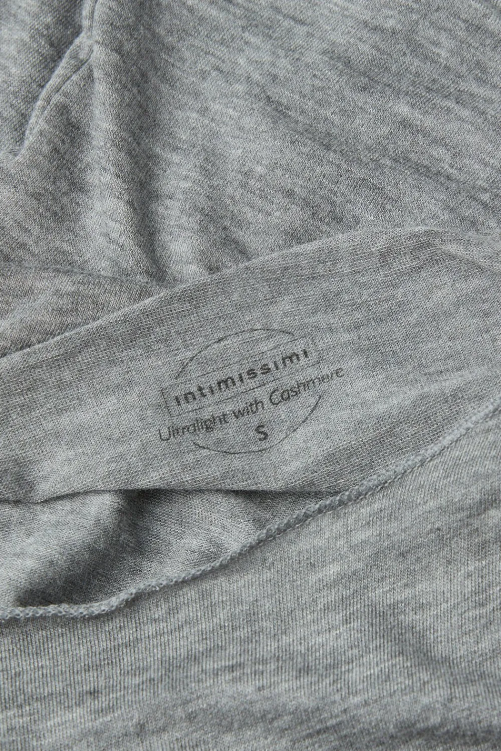 Bluzki Z Długim Rękawem|Ultralight Z Kaszmirem>Intimissimi Bluzka z Modalu z Dekoltem w Łódkę szary - 456j - medium grey mel