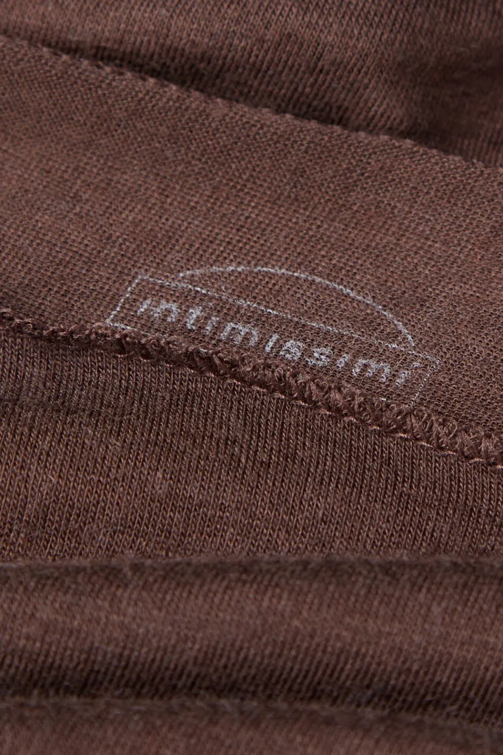 Bluzki Z Długim Rękawem|Ultralight Z Kaszmirem>Intimissimi Bluzka z Modalu z Dekoltem w Łódkę brązowy - 130 - brązowy
