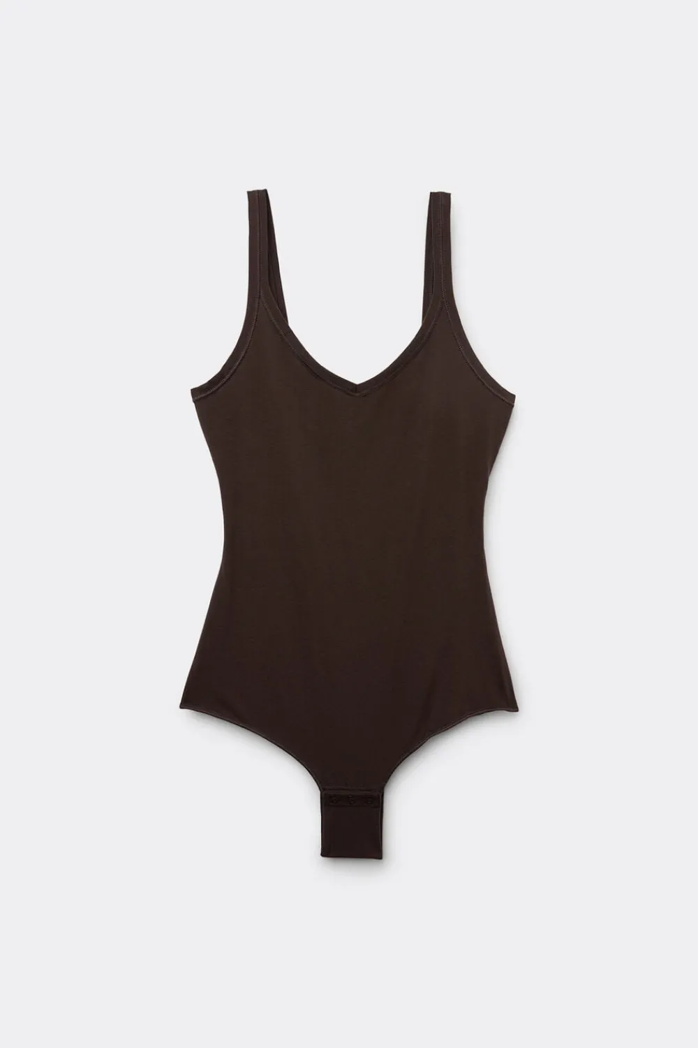 Body|Bawełna Ultralight>Intimissimi Body bez Rękawów z Bawełny Ultralight Cotton brązowy - 705j - brąz mokka