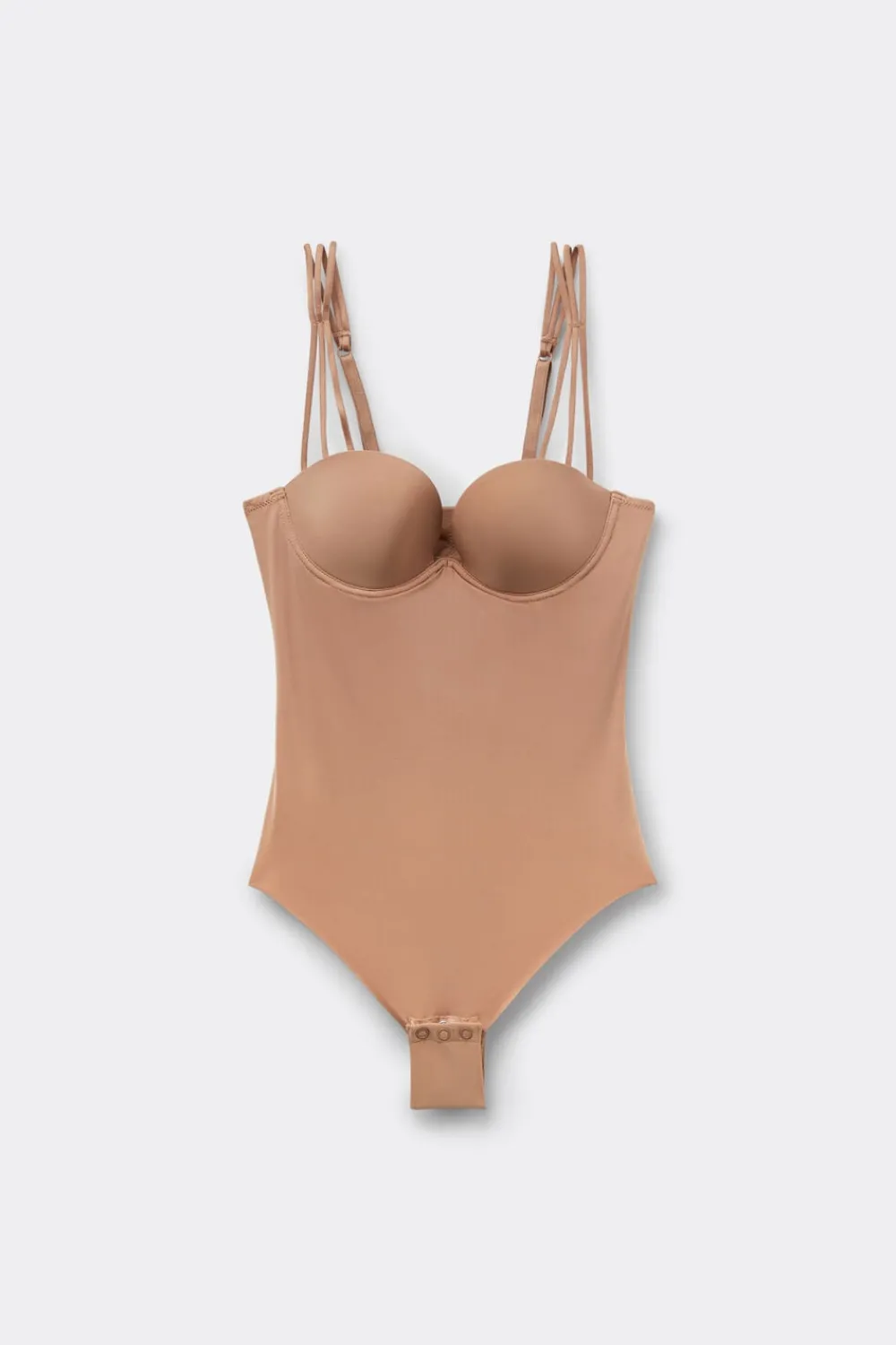Body|Mikrofibra>Intimissimi Body Ilenia z Mikrofibry Ultralight naturalny - 417i - cappuccino