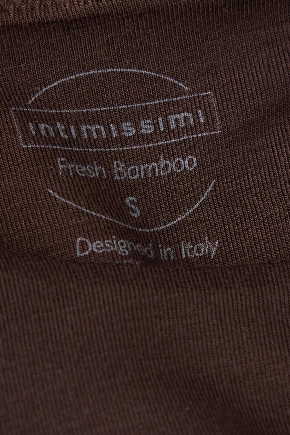 Body|Fresh Bamboo>Intimissimi Body na Szerokich Ramiączkach z Tkaniny Fresh Bamboo brązowy - 705j - brąz mokka