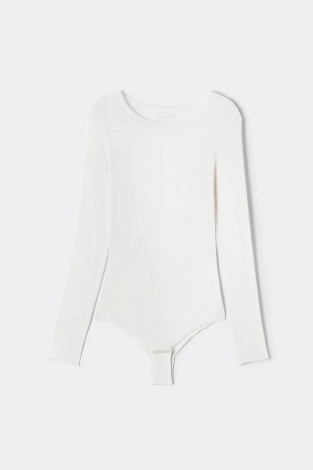 Body|Ultralight Z Kaszmirem>Intimissimi Body z Długim Rękawem z Modalu i Kaszmiru kremowy - 231i - vaniglia