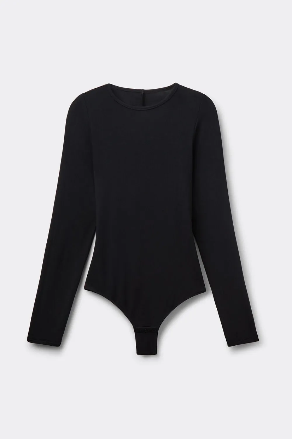 Body|Modal>Intimissimi Body z Długim Rękawem z Tkaniny Essential Modal z Odkrytymi Plecami czarny - 019 - czarny