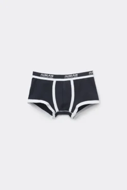 Chłopiec>Intimissimi Bokserki Dziecięce z Bawełny Superior z Logo niebieski - 3481 - blu notte/bianco