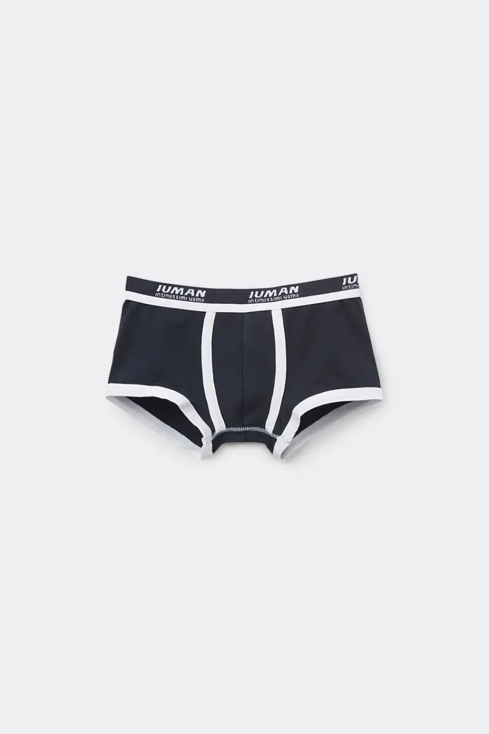 Chłopiec>Intimissimi Bokserki Dziecięce z Bawełny Superior z Logo niebieski - 3481 - blu notte/bianco
