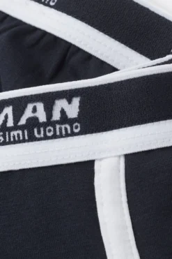 Chłopiec>Intimissimi Bokserki Dziecięce z Bawełny Superior z Logo niebieski - 3481 - blu notte/bianco