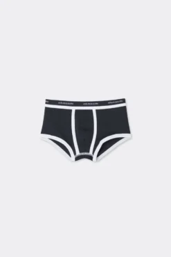 Chłopiec>Intimissimi Bokserki Dziecięce z Bawełny Superior z Logo niebieski - 3481 - blu notte/bianco