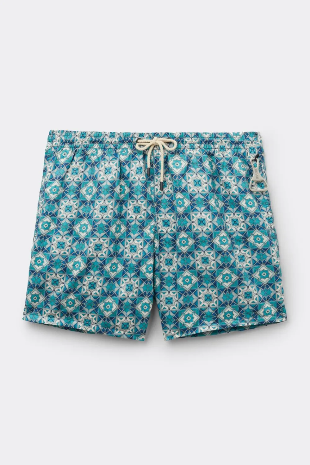 Bokserki Kąpielowe>Intimissimi Bokserki Kąpielowe z Nadrukiem Ceramicznej Mozaiki wielobarwny - 207k - mosaico mattonella azzurro