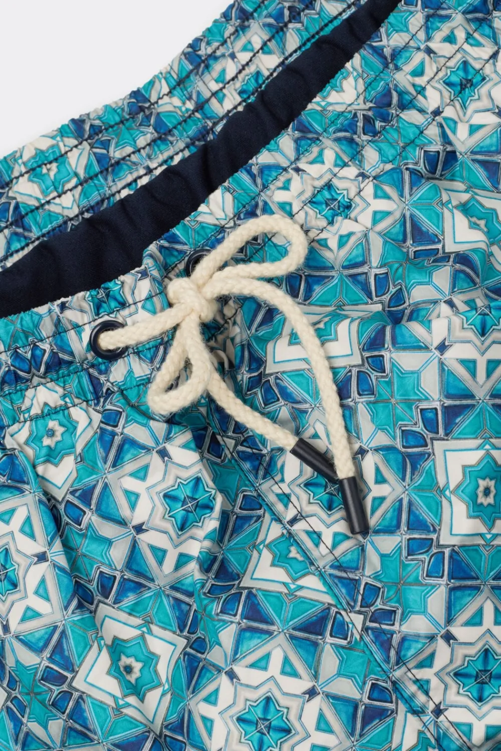 Bokserki Kąpielowe>Intimissimi Bokserki Kąpielowe z Nadrukiem Ceramicznej Mozaiki wielobarwny - 207k - mosaico mattonella azzurro