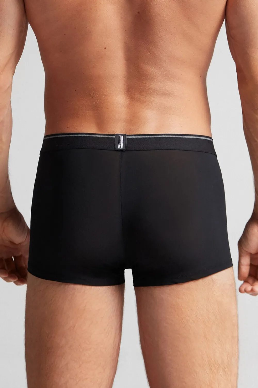 Bokserki>Intimissimi Bokserki Super Fresh z Mikrosiateczki czarny - 019 - czarny