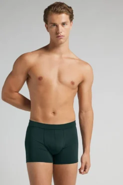 Bokserki|Bawełna Superior>Intimissimi Bokserki z Bawełny Superior zielony - 132j - verde scuro