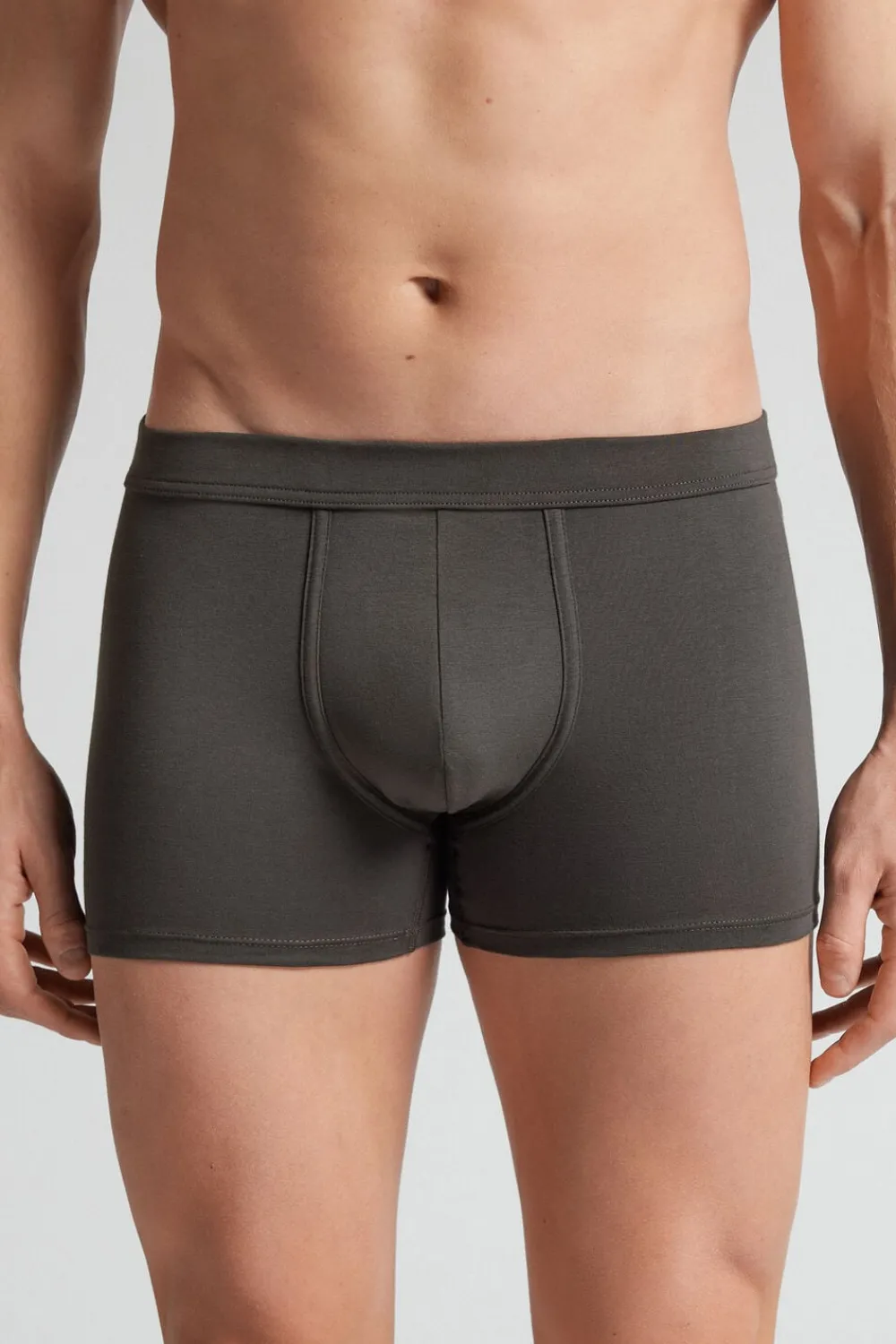 Bokserki|Bawełna Superior>Intimissimi Bokserki z Bawełny Superior szary - 4712 - dark grey