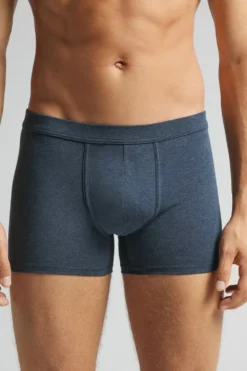 Bokserki|Bawełna Superior>Intimissimi Bokserki z Bawełny Superior niebieski - 3120 - blu ink melange