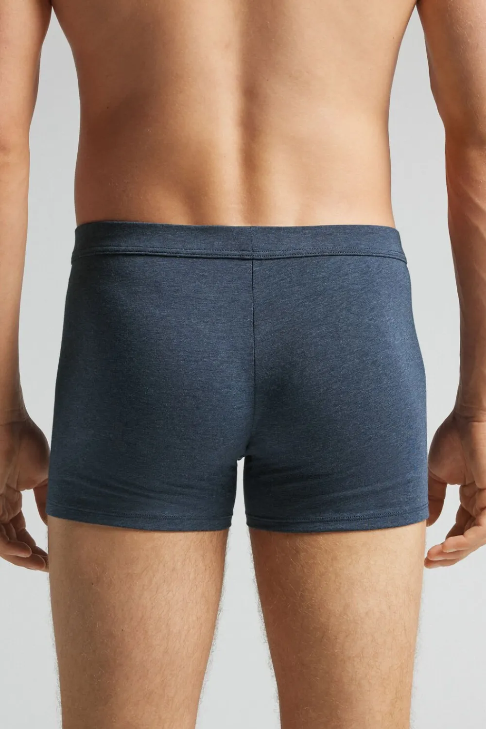 Bokserki|Bawełna Superior>Intimissimi Bokserki z Bawełny Superior niebieski - 3120 - blu ink melange