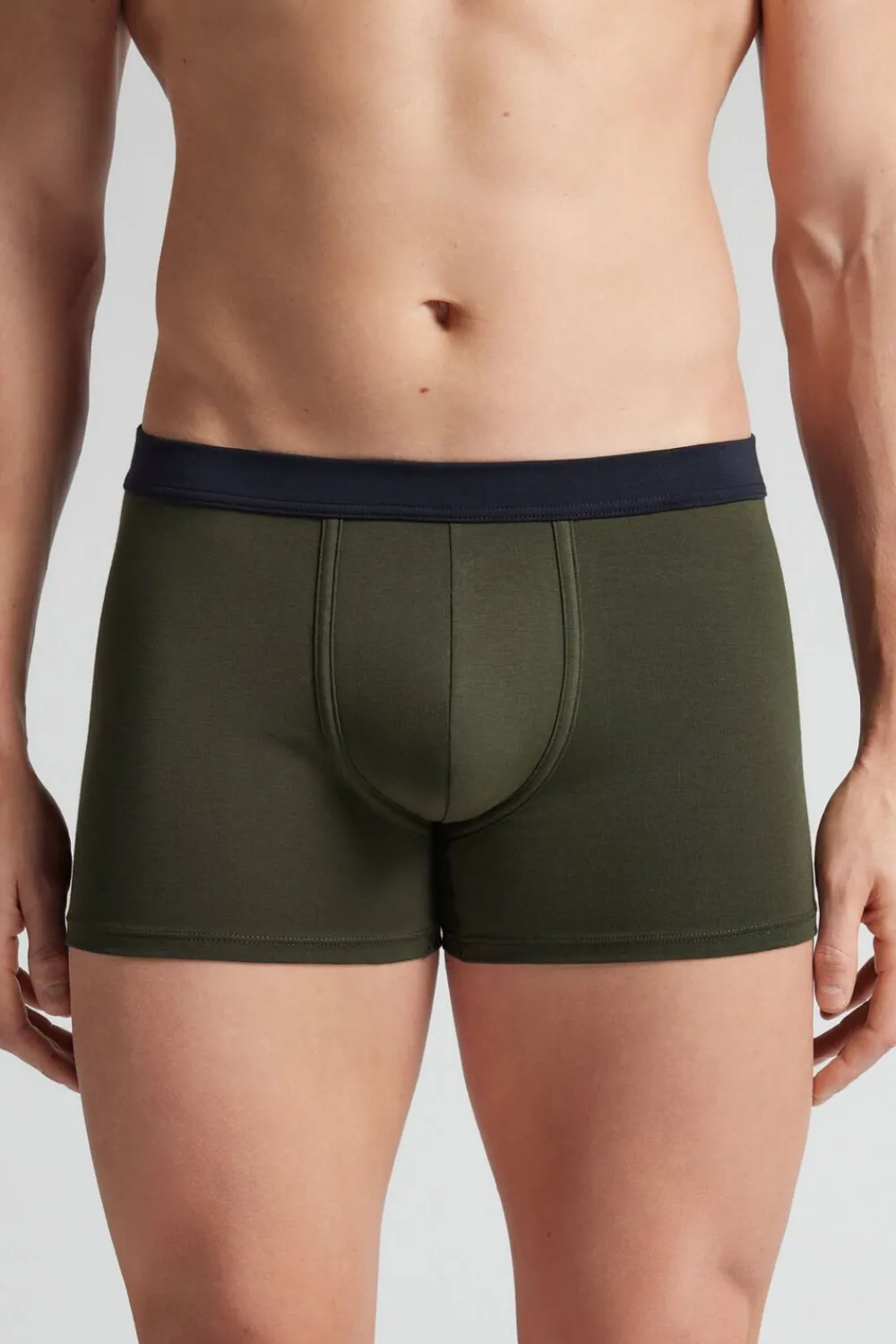 Bokserki|Bawełna Superior>Intimissimi Bokserki z Bawełny Superior zielony - 108k - verde truck/blu notte