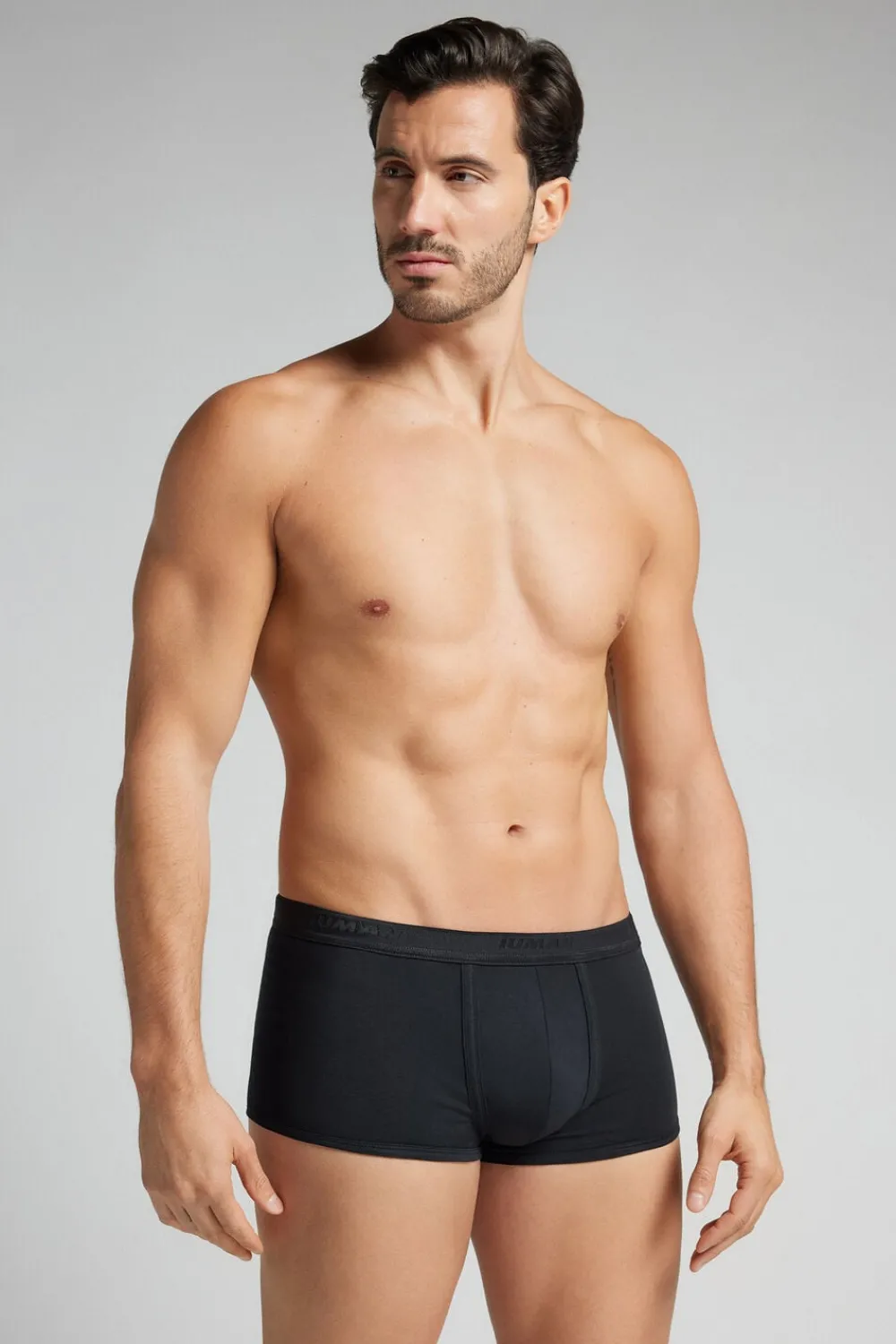 Bokserki|Bawełna Superior>Intimissimi Bokserki z Bawełny Superior z Logo czarny - 386i - czarny