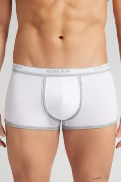 Bokserki|Bawełna Superior>Intimissimi Bokserki z Bawełny Superior z Logo biały - 709j - bianco/grigio melange