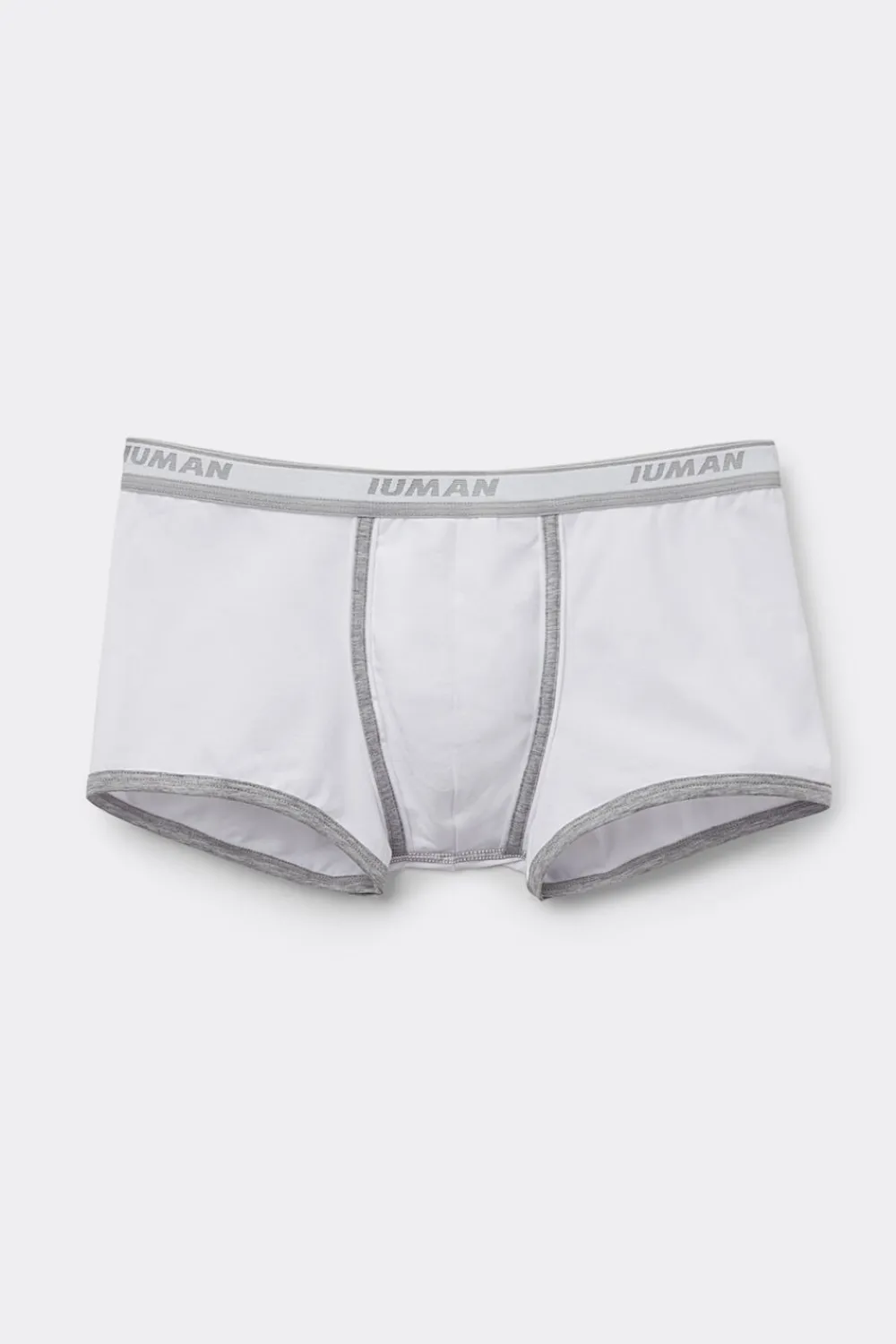 Bokserki|Bawełna Superior>Intimissimi Bokserki z Bawełny Superior z Logo biały - 709j - bianco/grigio melange